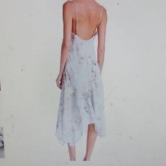 WAYF Floral Cowl Neck Handkerchief Slip Dress XL NWT Romantic Fairy Coquette - Picture 8 of 8